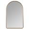 Alaina Industrial Gold Metal Frame Arch Wall Mirror|Kathy Kuo Home