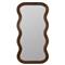Haven Coastal Beach Walnut Mango Wood Frame Floor Mirror|Kathy Kuo Home