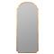 Teagan Hollywood Gold Metal Frame Full Length Arch Floor Mirror|Kathy Kuo Home