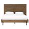 Alina Rustic Lodge Brown Wood Dark Grey Iron Bed - Queen|Kathy Kuo Home