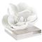 Modern Classic White Resin Crystal Base Magnolia Sculpture|Kathy Kuo Home