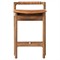 Blaise Rustic Lodge Brown Upholstered Leather Seat Low Back Counter Stool|Kathy Kuo Home