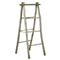 Kelly Coastal Beach Natural Teak Wood Branch Ladder Shelf|Kathy Kuo Home
