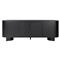 Paris Rustic Lodge Black Solid Acacia Wood 4 Door Oval Sideboard|Kathy Kuo Home