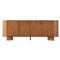 Paris Modern Classic Brown Solid Acacia Wood Oval Sideboard|Kathy Kuo Home