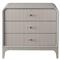 Tristan Modern Classic Light Grey Wood Nightstand|Kathy Kuo Home