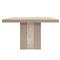 Abrielle Modern Classic Oak Travertine Extendable Dining Table - 48-96&quot;W|Kathy Kuo Home