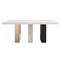 Abrielle Dark Modern Burnished Adobe Extendable Dining Table - 48-96&quot;W|Kathy Kuo Home