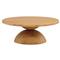 Caleb Rustic Lodge Natural Reclaimed Pine Wood Round Coffee Table|Kathy Kuo Home