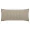 Bianca Beige Dot Patterned Decorative Indoor Outdoor Lumbar Pillow - 12x24|Kathy Kuo Home