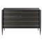Roswell Mid Century Modern Sable Black Oak Double Dresser|Kathy Kuo Home