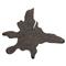 Marcello Rustic Lodge Dark Grey Teak Wood Wall Sculpture|Kathy Kuo Home