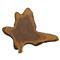 Marcello Rustic Lodge Natural Teak Wood Slice Wall Sculpture|Kathy Kuo Home