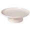 Pacifica Modern Classic Vanilla Stoneware Footed Cake Plate|Kathy Kuo Home