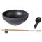 Pacifica Modern Classic Seed Grey Stoneware 3 Piece Ramen Bowl Set|Kathy Kuo Home