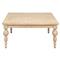 Jared French Country Brown Mango Wood Square Coffee Table|Kathy Kuo Home