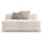 Abrielle Modern Beige Performance Upholstered Armless Loveseat|Kathy Kuo Home