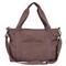 Payton Mid Century Brown Canvas Wine and Cheese Picnic Bag