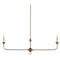 Brittany French Country Bronze Linear Chandelier|Kathy Kuo Home