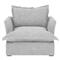 Alanna Modern Classic Portofino Grey Arm Chair|Kathy Kuo Home