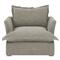 Alanna Modern Classic Portofino Pumice Arm Chair|Kathy Kuo Home