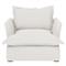 Alanna Modern Classic Ashford Cream Performance Arm Chair|Kathy Kuo Home