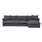 Alanna Modern Classic Braden Navy 2-Piece Sectional - 133&quot;W|Kathy Kuo Home
