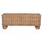 Juliska Provence Coastal Whitewash Woven Rattan Rectangular Planter|Kathy Kuo Home