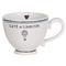 Juliska L&#39;Amour Toujours French Country White Ceramic Cofftea Cup|Kathy Kuo Home