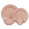 Juliska Puro Modern Classic Blush Ceramic 4 Piece Place Setting|Kathy Kuo Home