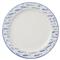 Gideon Coastal White Stoneware Blue Fish Dinner Plate - Set of 4|Kathy Kuo Home