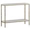 Bryson Regency Seagrass Brushed Brass Console Table|Kathy Kuo Home