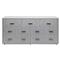 Livia Modern Classic Mist Grey Sisal Dresser|Kathy Kuo Home