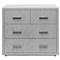 Livia Modern Classic Mist Grey Sisal Bachelor Chest|Kathy Kuo Home