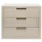 Montaigne Modern Desert Beige Sisal Silver Iron Bachelor Chest|Kathy Kuo Home