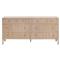 Mira Coastal Beach Natural Oak Wood Iron Pulls Double Dresser|Kathy Kuo Home