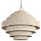 Palecek Everly Coastal Beach Natural Abaca Rope Taupe Metal Frame Chandelier|Kathy Kuo Home