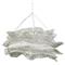 Palecek Miramar Coastal Beach Chalk White Rattan Chandelier|Kathy Kuo Home