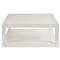Carter Coastal Beach White Sand Oak 2 Tier Square Coffee Table|Kathy Kuo Home