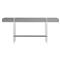 Carter Modern Classic Blue Seagrass Clear Acrylic Rectangular Console Table|Kathy Kuo Home
