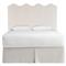 Bennett Coastal Beach White Oak Wave Headboard - Queen|Kathy Kuo Home