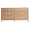 Bennett Coastal Beach Brown Oak Double Dresser|Kathy Kuo Home
