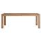 Camilla Coastal Beach Brown Oak Rectangular Extendable Dining Table - 84-120&quot;W|Kathy Kuo Home