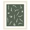 Serena Mid Century Green Diving Natural Frame Illustration 2 - 39x33