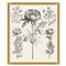 Amanda French Black Floral &amp; Botanical Gold Frame Illustration 3 - 26x22|Kathy Kuo Home