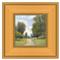 Cedar French Country Green Path Landscape Gold Frame Painting - 18x18|Kathy Kuo Home