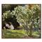 Bellesimo French Country Green Garden Floral Landscape Painting - 28x32