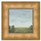 Breezy French Country Blue Sky Green Landscape Brown Frame Painting - 16x16|Kathy Kuo Home