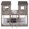 Open Box Avery Rustic Lodge Grey Twin Over Twin Treehouse Bunk Bed|Kathy Kuo Home