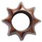 Twist Rustic Lodge Brown Wood Sun Napkin Ring - Set of 4